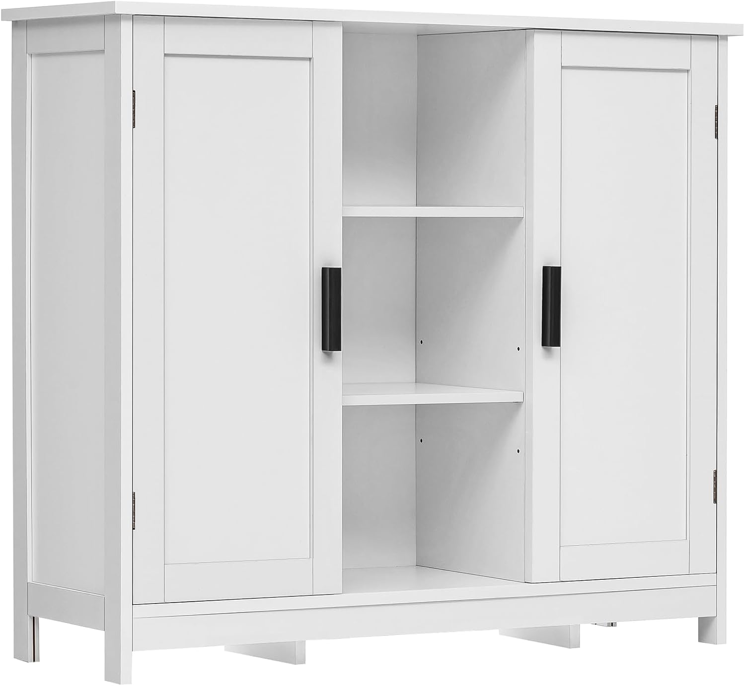 Credenza Office Storage - 2-Door Storage Cabinet with 4 Shelves,