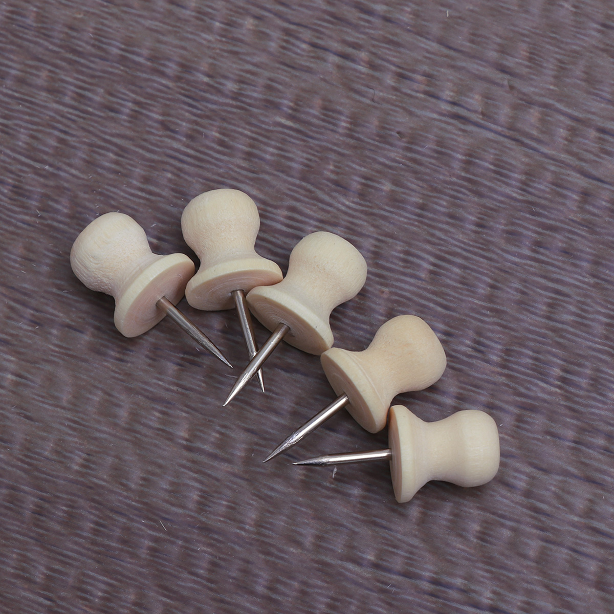 Office Furniture Online - 100Pcs Wood Pushpin Star Decorative Pushpins