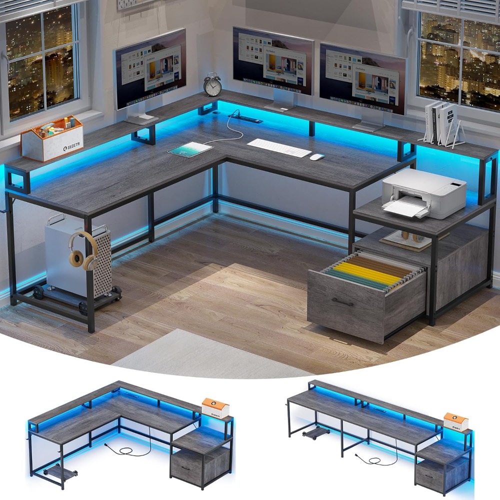 Office Furniture For Small Spaces - L Shaped Desk, 66