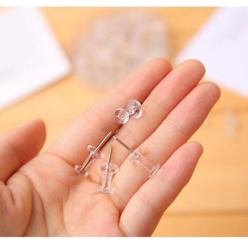 50/100Pcs Push Pins Transparen – обзор и цена Office Furniture Online