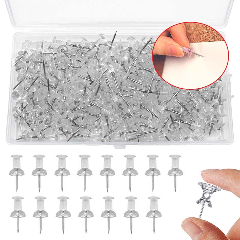 50/100Pcs Push Pins Transparen – обзор и цена Office Furniture Online