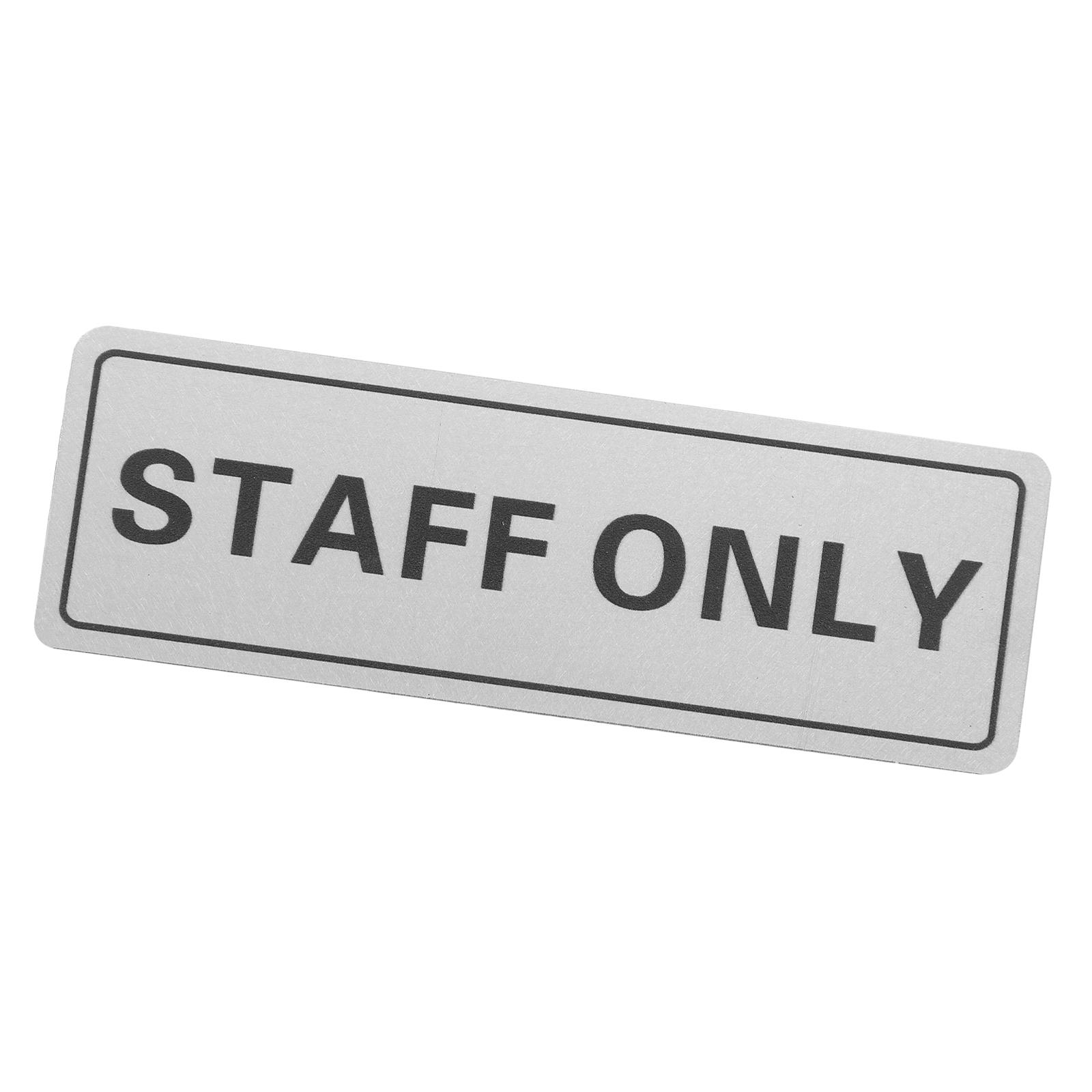 Rectangle Aluminum Staff Only  – обзор и цена Office Furniture Online