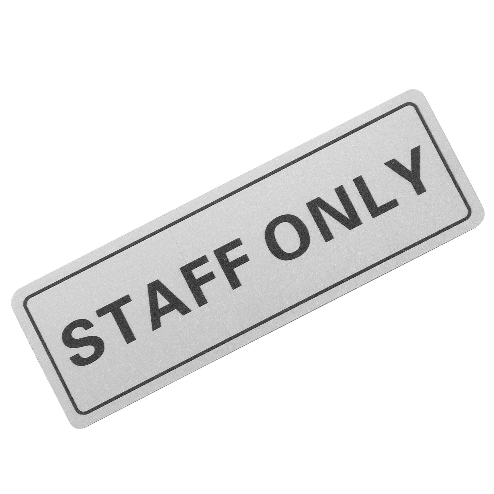 Rectangle Aluminum Staff Only  – обзор и цена Office Furniture Online