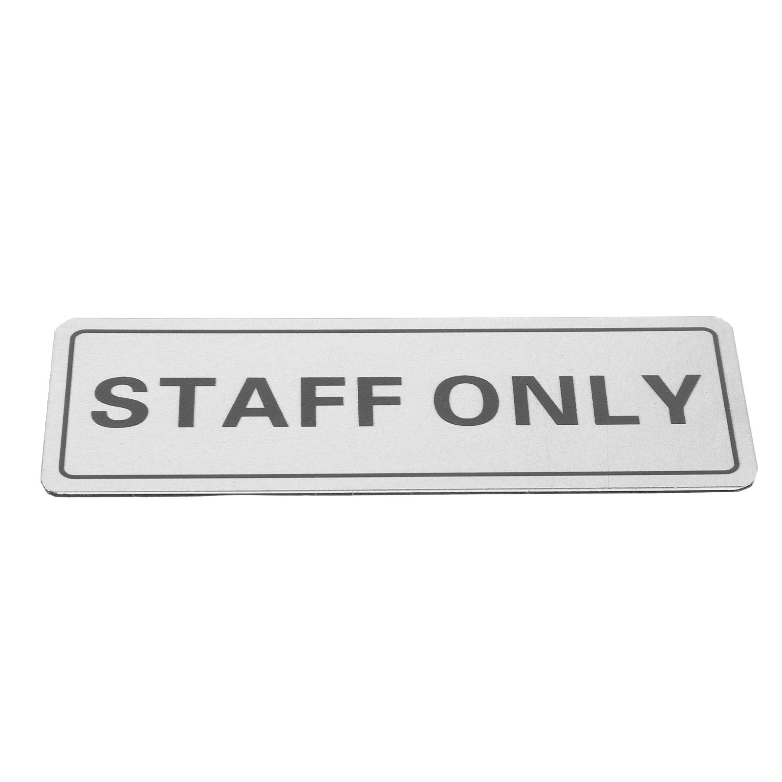 Rectangle Aluminum Staff Only  – обзор и цена Office Furniture Online