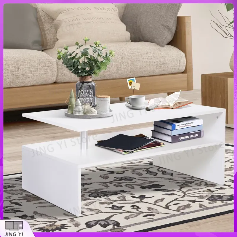 2 Tier Coffee Table Modern Liv – обзор и цена Office Furniture For Small Spaces