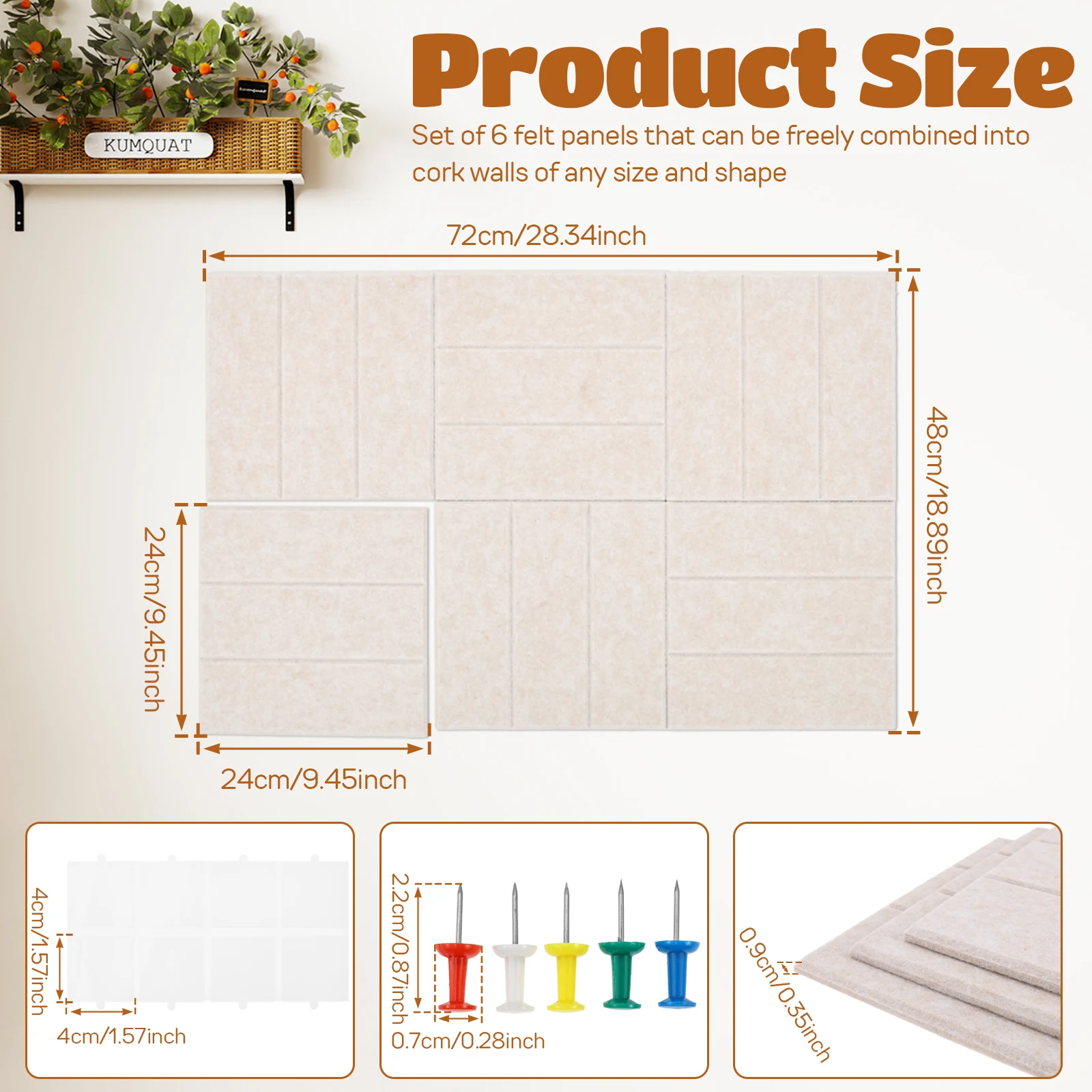 6/12 Pcs Felt Bulletin Board T – обзор и цена Office Furniture Online