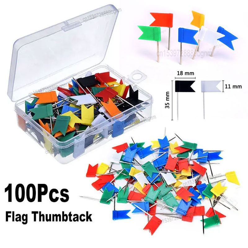 100Pcs Color Set 35mm Flag Thu – обзор и цена Office Furniture Online