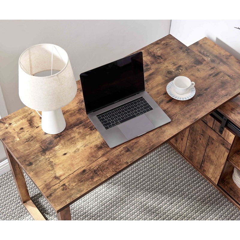 L-Shaped Desk with Credenza St – обзор и цена Credenza Office Storage