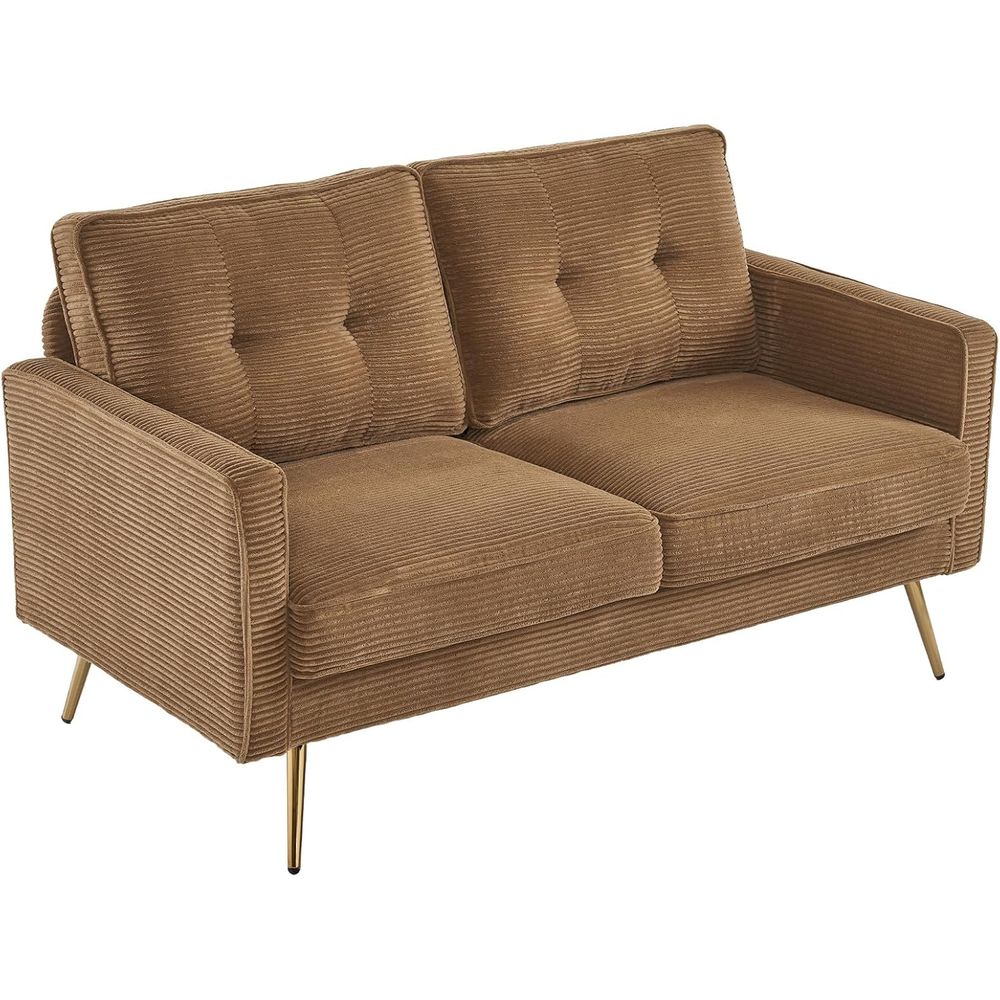 56 Khaki Loveseat, Small Cordu – обзор и цена Office Furniture For Small Spaces