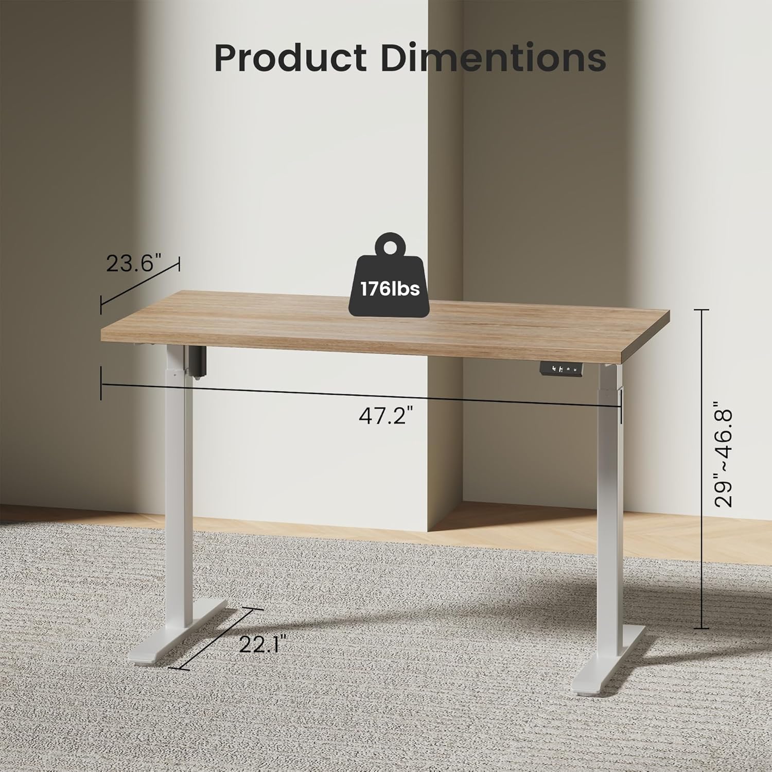 Electric Standing Desk with St – обзор и цена Credenza Office Storage