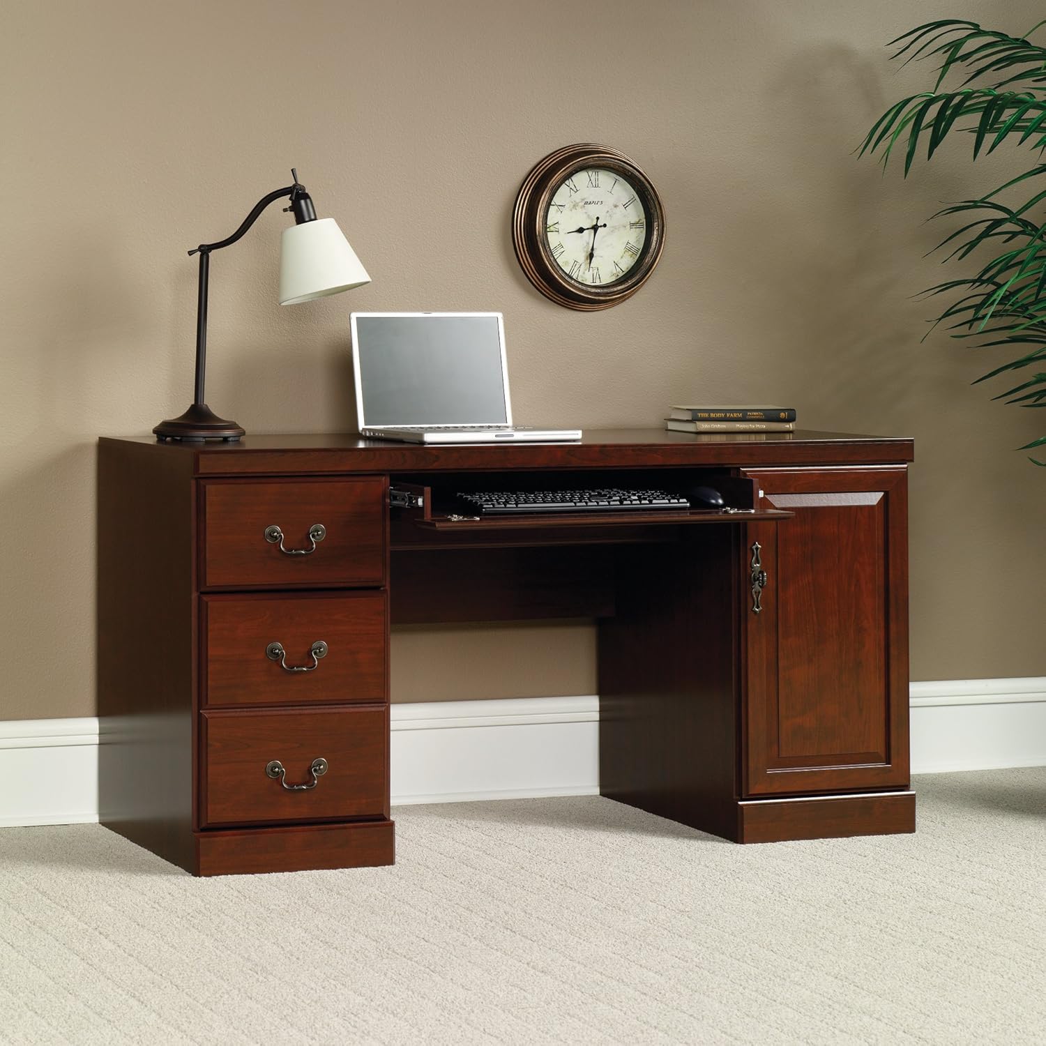 Classic Cherry Computer Creden – обзор и цена Credenza Office Storage