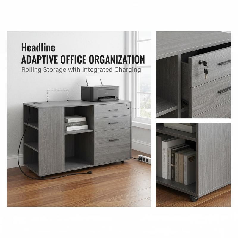 Office Storage Credenza 15.7