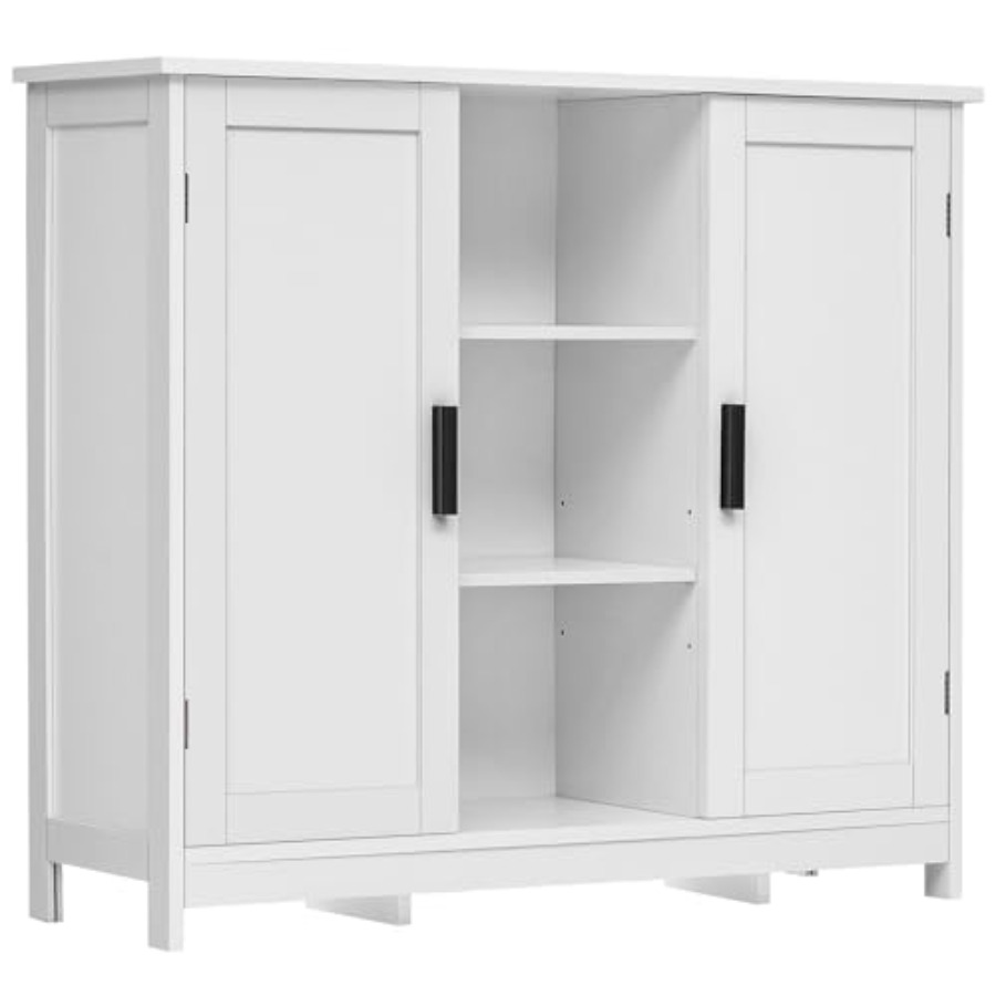 White Storage Cabinet with 2 D – обзор и цена Credenza Office Storage