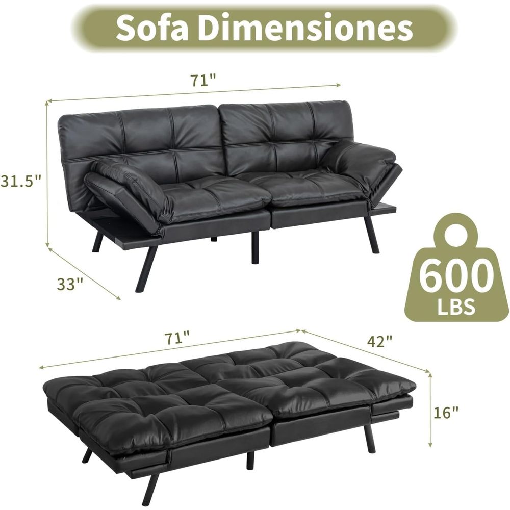 Convertible Sofa Bed with Adju – обзор и цена Office Furniture For Small Spaces