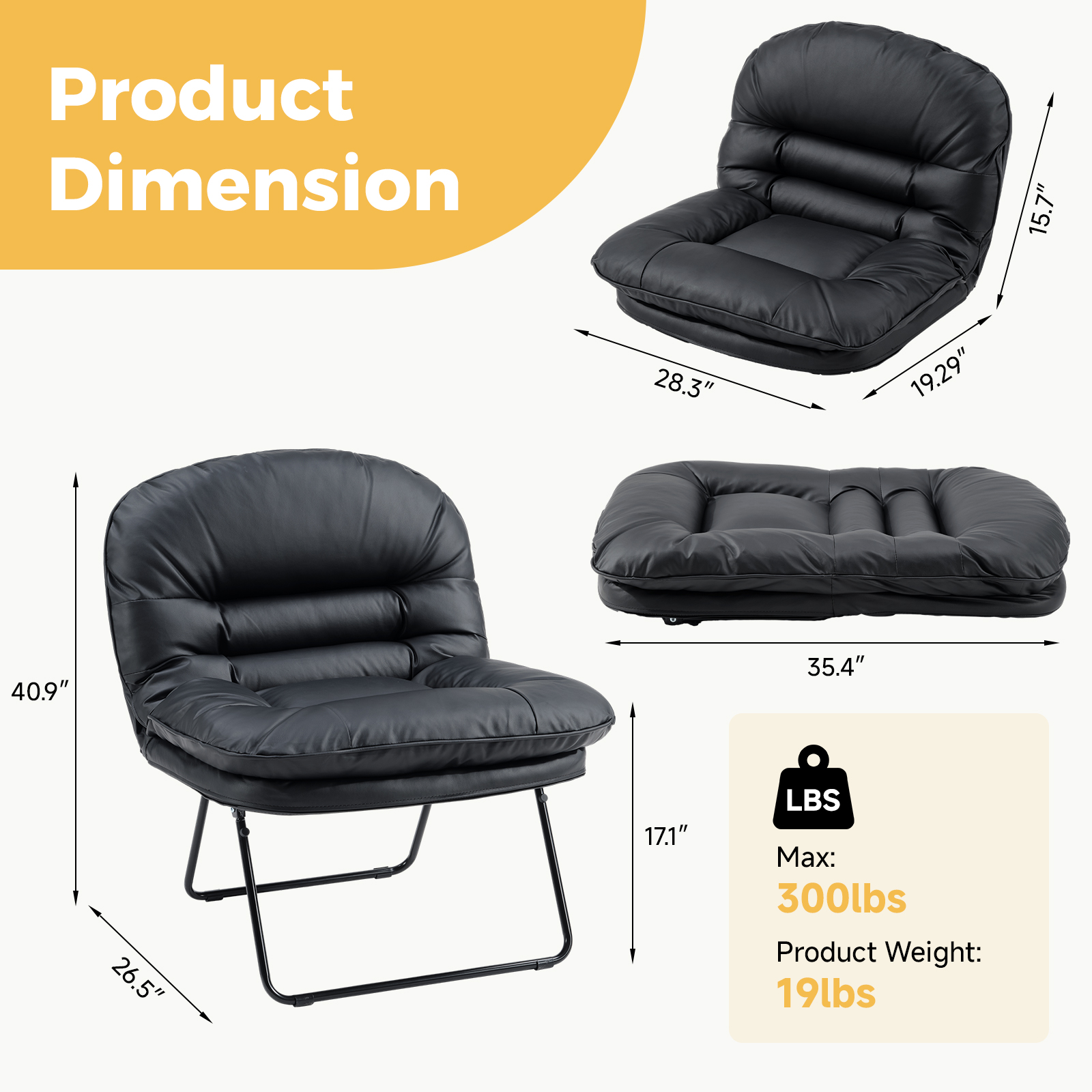 JHK Foldable PU Leather Saucer – обзор и цена Office Furniture For Small Spaces