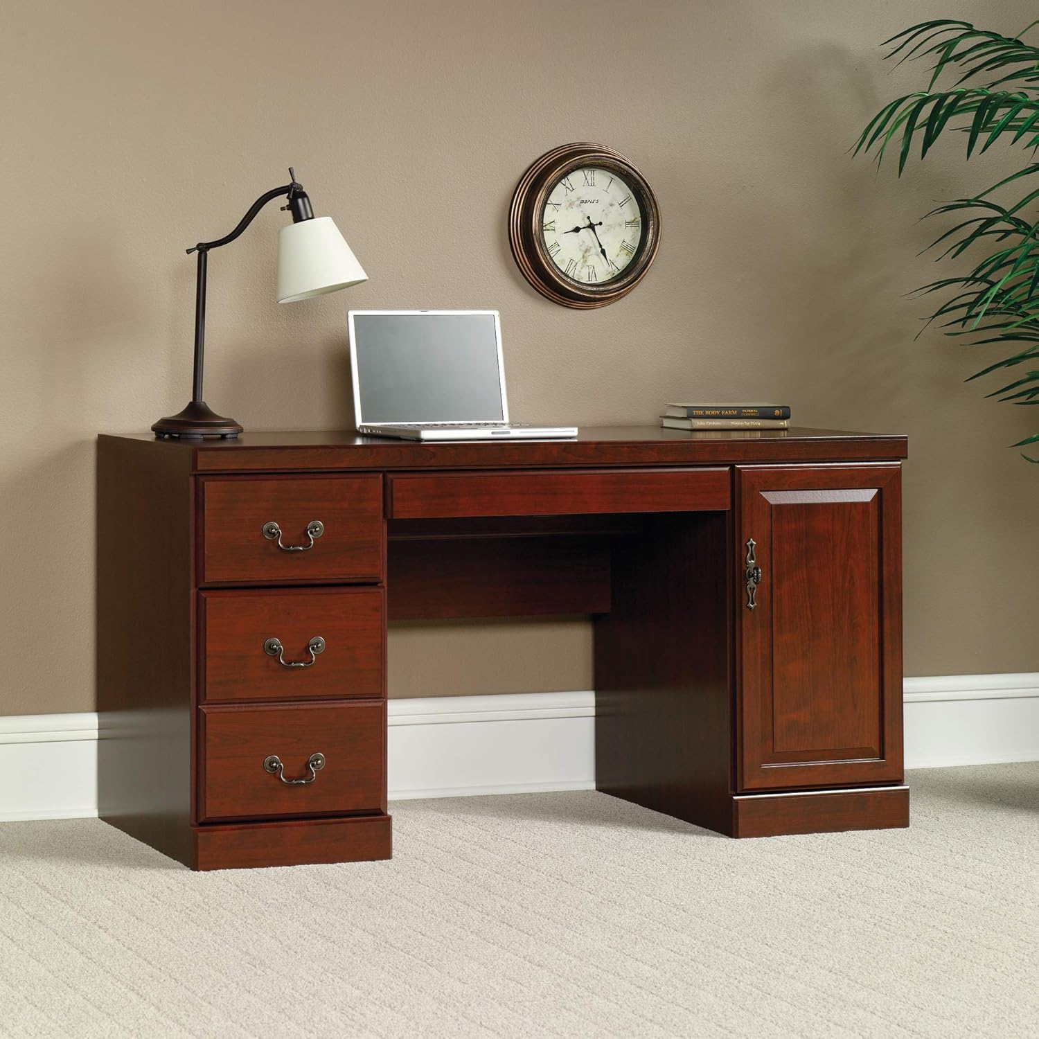 Classic Cherry Computer Creden – обзор и цена Credenza Office Storage