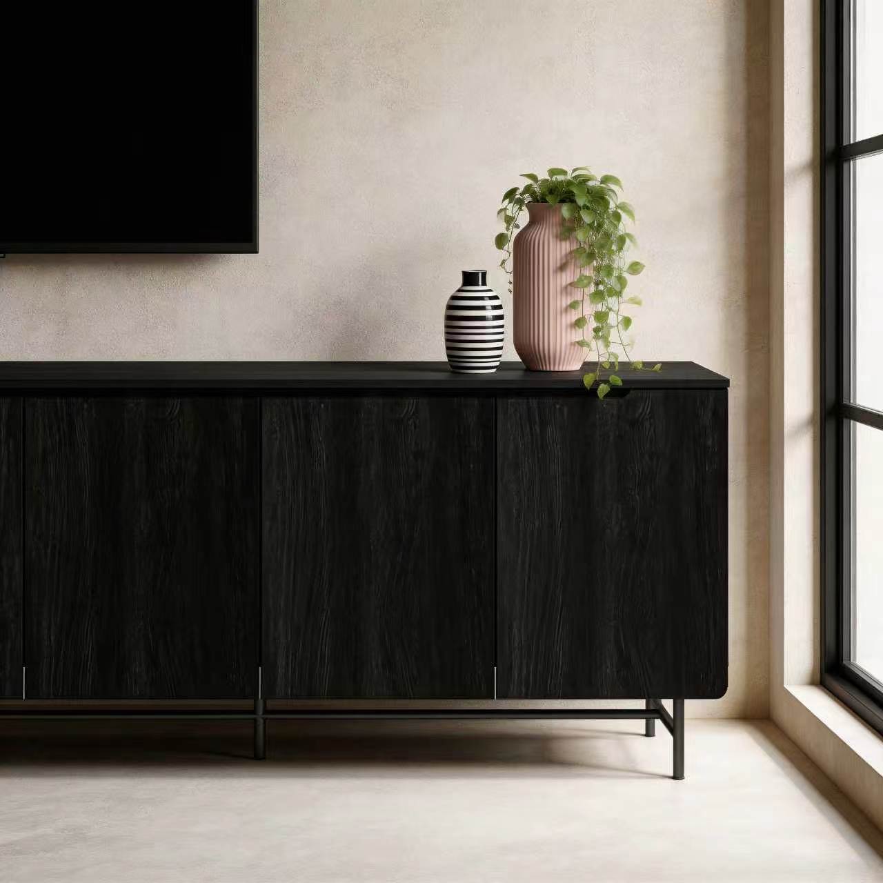 68in Large Fluted Sideboard Ca – обзор и цена Credenza Office Storage