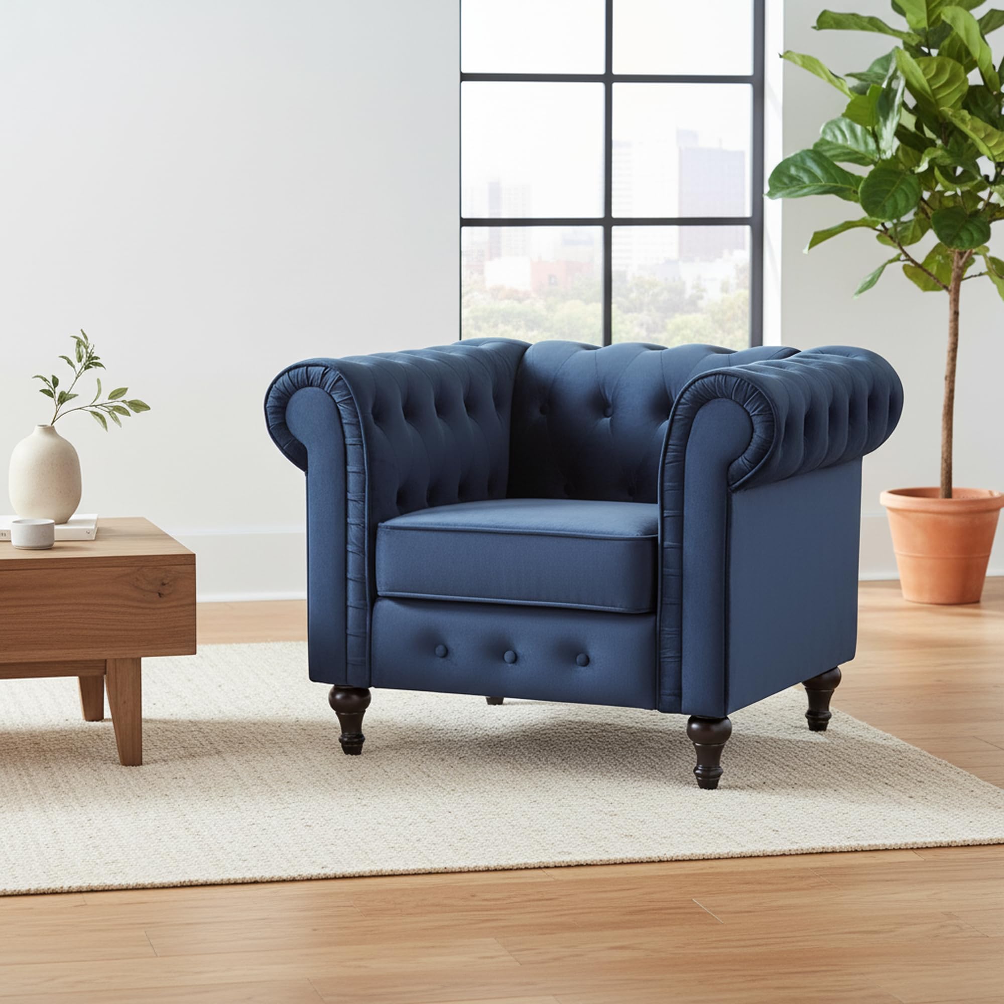 Velvet Chesterfield Armchair F – обзор и цена Office Furniture For Small Spaces
