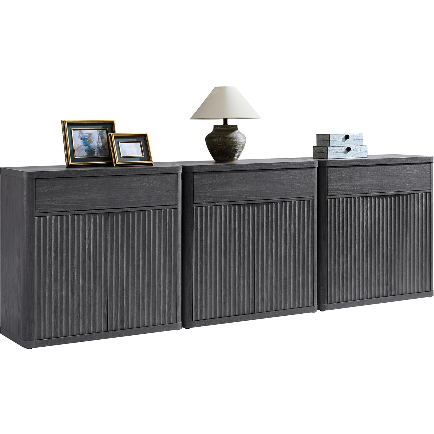 Fluted Buffet Cabinet Storage  – обзор и цена Credenza Office Storage