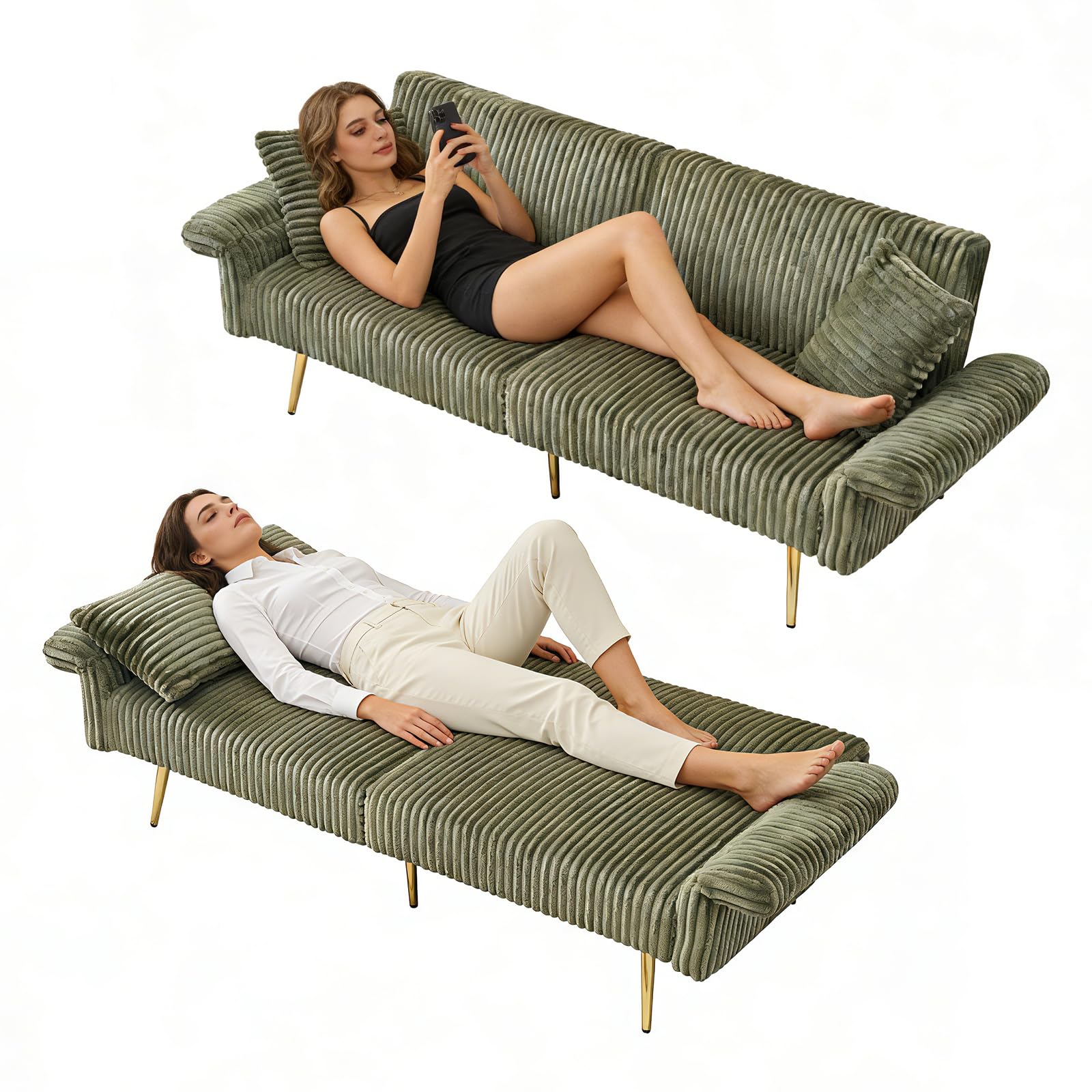 Corduroy Convertible Futon Sof – обзор и цена Office Furniture For Small Spaces