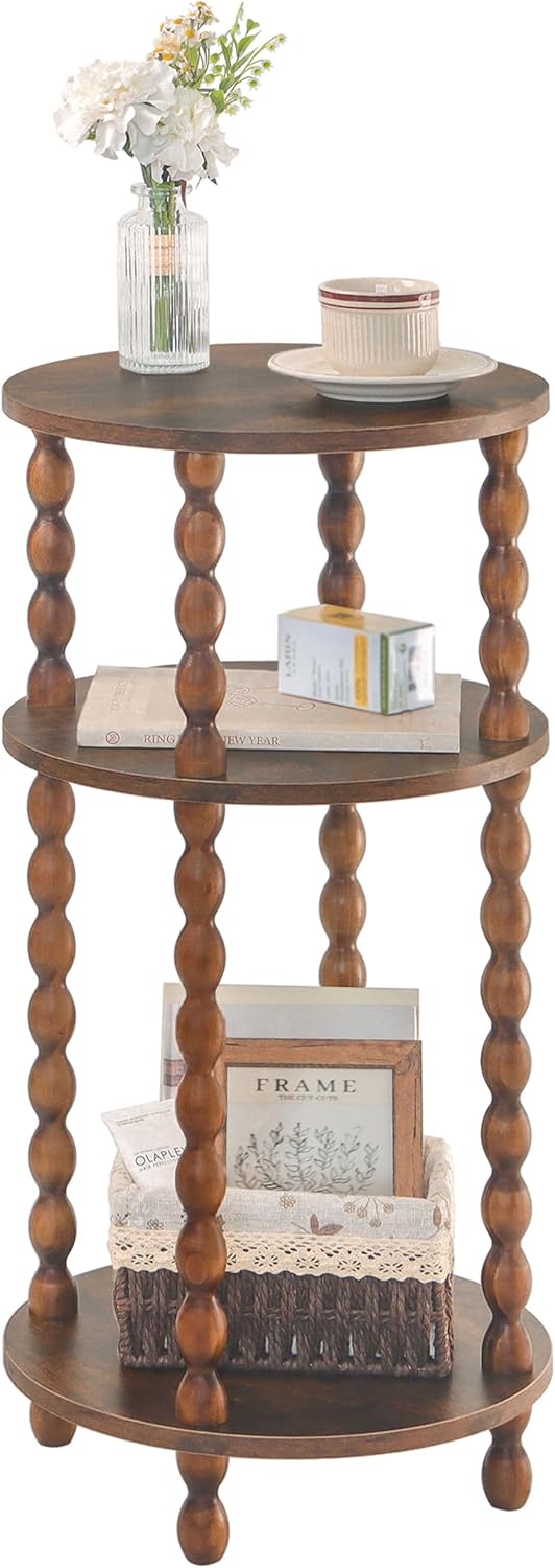 Small Side Table, 3-Tier Round – обзор и цена Office Furniture For Small Spaces