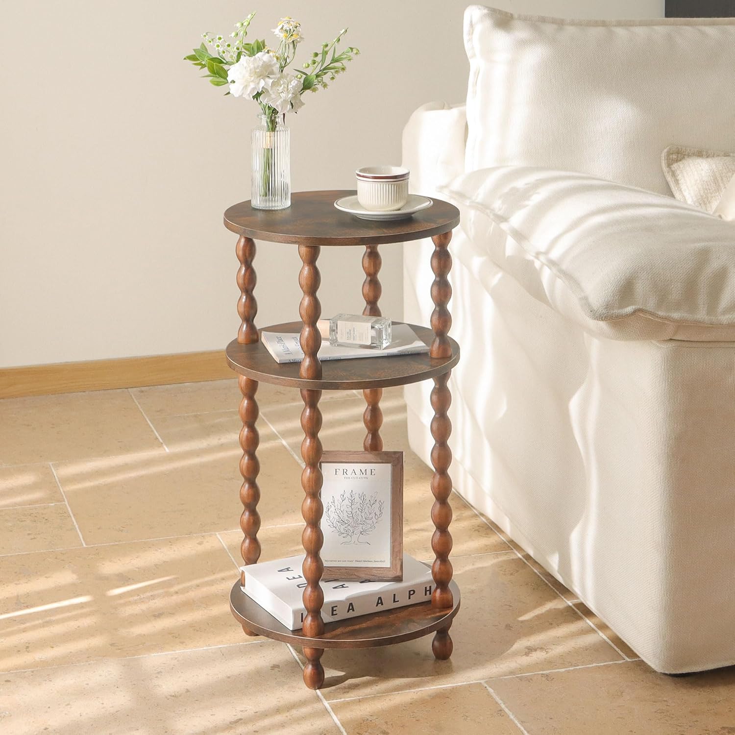 Small Side Table, 3-Tier Round – обзор и цена Office Furniture For Small Spaces